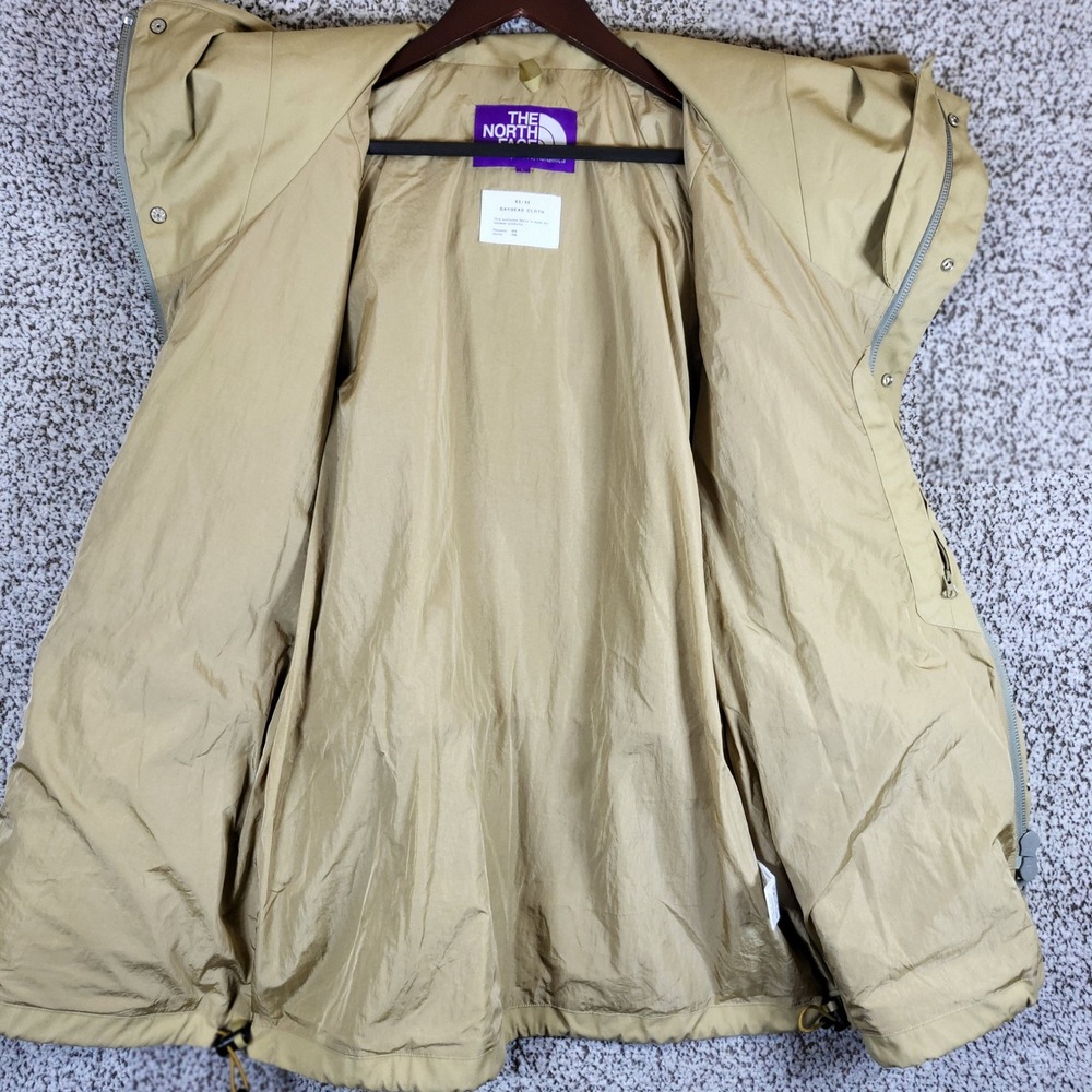 The North Face Purple Label Rare Field Jacket Mens L Beige Hooded USA Seller - Picture 7 of 9